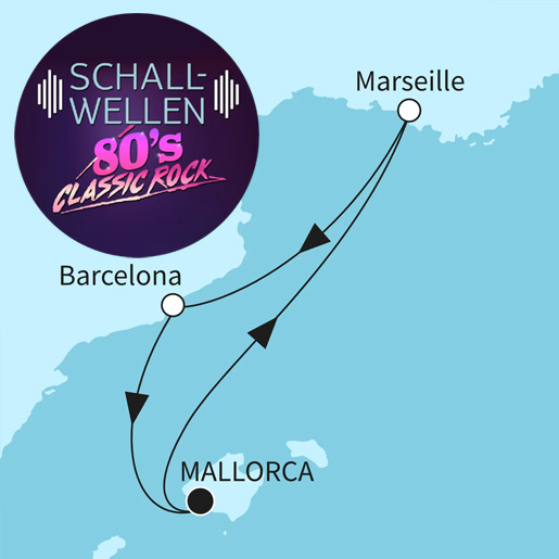 5 Nächte Schallwellen 80's Classic Rock - ab/bis Palma
