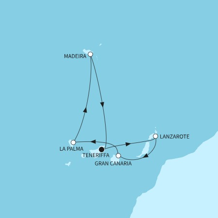 7 Nächte Kanaren mit Madeira ab/bis Santa Cruz