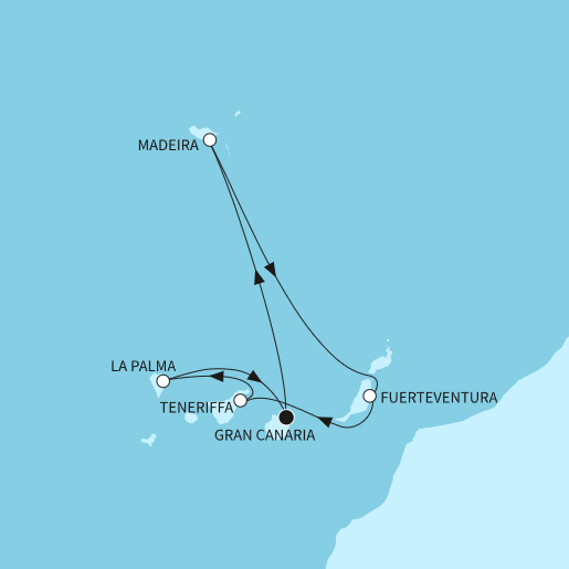 7 Nchte Kanaren mit Madeira ab/bis Las Palmas