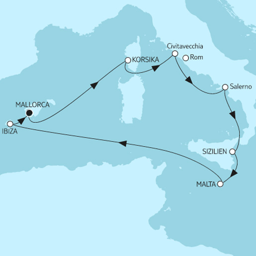 9 Nächte Mittelmeer mit Salerno