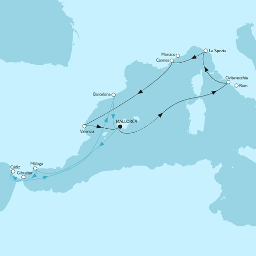 7 Nächte Mittelmeer mit Valencia<br>NEU: Angebot der Woche bis 15.08.2022