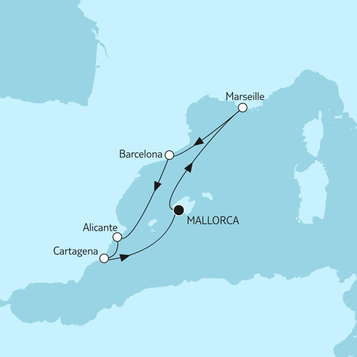 7 Nächte Mittelmeer mit Cartagena mit Flug<br>NEU: Angebot der Woche bis 31.01.2022